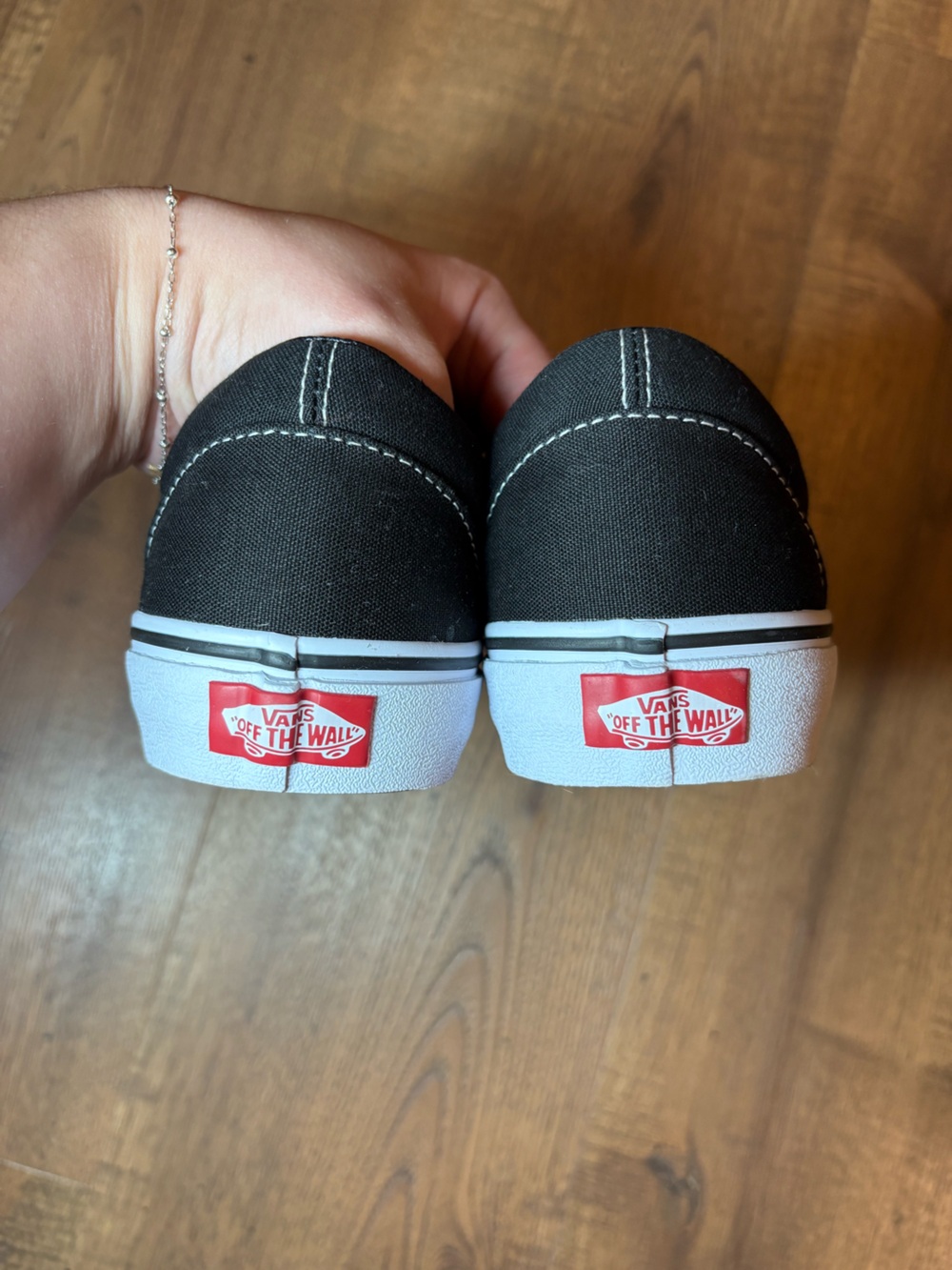 Black Classic Slip-On Vans - Picture 5 of 9